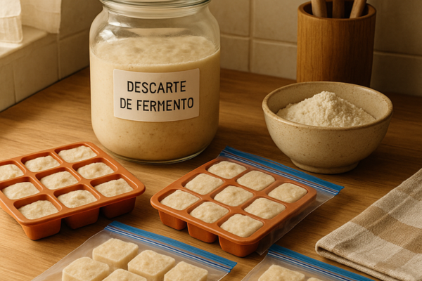 Aprenda a congelar descarte de levain sem perder qualidade nem sabor