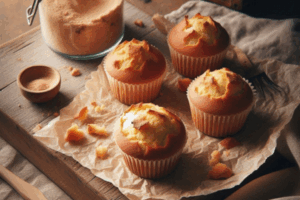 Muffins rústicos com descarte de levain que surpreendem até quem não gosta de pão Se você mantém um levain ativo em casa, já deve estar familiarizado