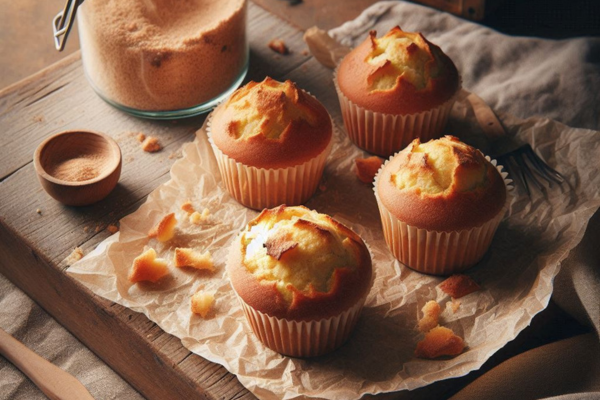 Muffins rústicos com descarte de levain que surpreendem até quem não gosta de pão Se você mantém um levain ativo em casa, já deve estar familiarizado