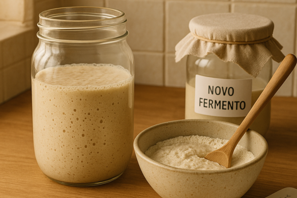 Como criar um fermento novo só com descarte de levain e farinha comum